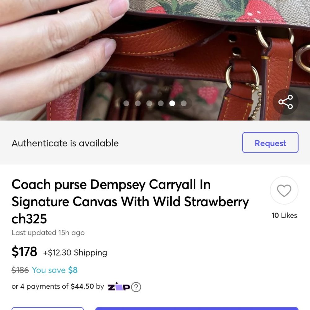 Coach strawberry print